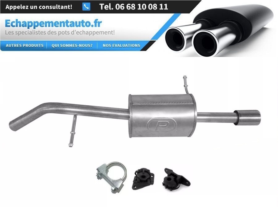 Échappement kit Citroen DS3 1.4 HDi e-HDi 2010-2015 silencieux arrière de rechange complet