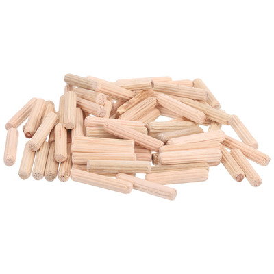 150Pcs Wooden Dowel Pins 6 x 30mm (0.24 x 1.18 Inch) Wood Dowels Rods