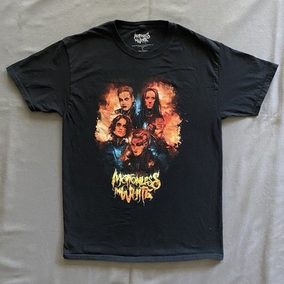 2020s Motionless In White T Shirt Mens Large Black Music Band Merch Heavy Metal