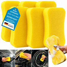 6x Autoschwamm XL Universal Schwamm Fliesenschwamm Auto Wäsche Pflege Set Groß