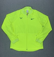 Nike Dri-Fit Rafa Nadal Tennis Track Full Zip Jacket Volt DV2885-702 Men's Large