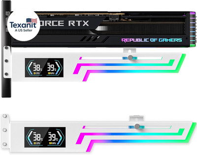 ARGB GPU Support Bracket with CPU GPU Temp Display Adjustable