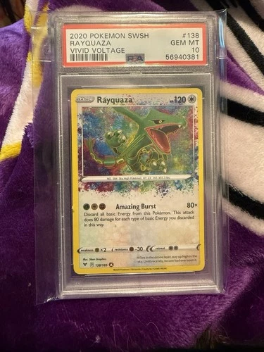 Rayquaza 138/185 Vivid Voltage Pokemon PSA 10