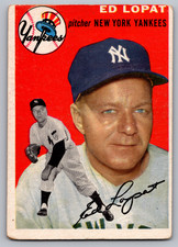 1954 TOPPS #5 ED LOPAT YANKEES