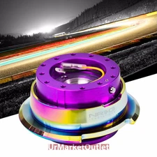 NRG Purple/Neo Chrome GEN 2.8 Race 6-Hole Steering Wheel Quick Release Adapter