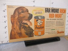 newspaper ad 1953 FRISKIES dog food can Albers Carnation Irish Setter