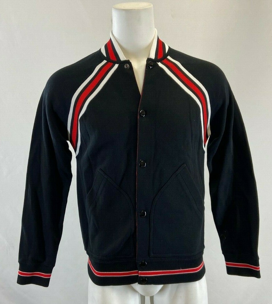 Givenchy Knitted Bomber jacket Black/Red/White Size L Tag