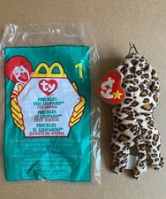 TY Teenie Beanie Baby Babies FRECKLES THE LEOPARD 1999 McDonalds  1