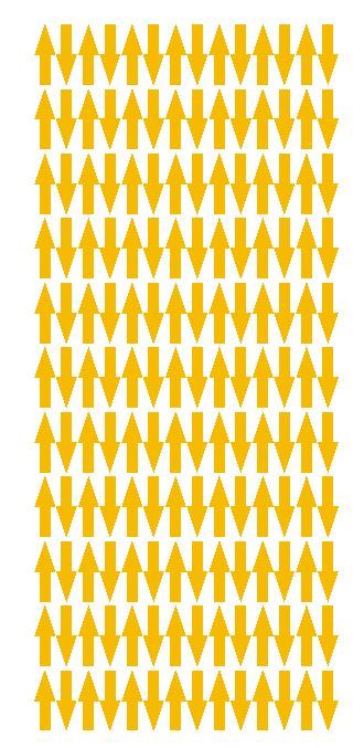 Golden Yellow Arrow Vinyl Inventory Labels 1/2 x 3/4 Inch Color Coded Stickers-image