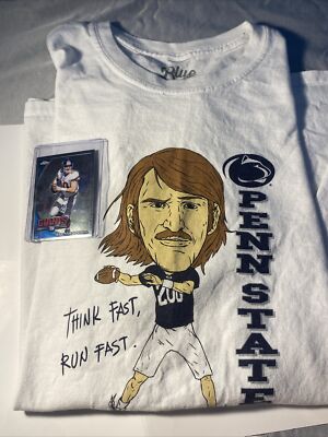 Blue 84 Chad Powers - Eli Manning - Penn State  L Shirt ESPN NFL Giants(+ Card)