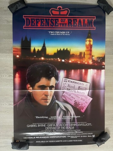 Original 1987 “Defense of the Realm” Movie Poster 40” x 26” MH
