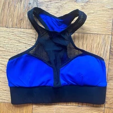 Michi Avalon Sports Bra Indigo/Black Size S EUC high neck racerback bold sexy