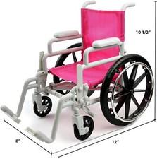 Doll Medical Play Set 5 Piece Set Wheelchair Crutches Bandage Leg
