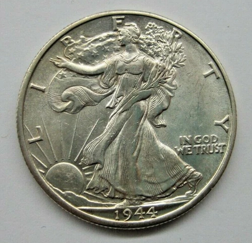 1944 D Walking Liberty Half Dollar BU