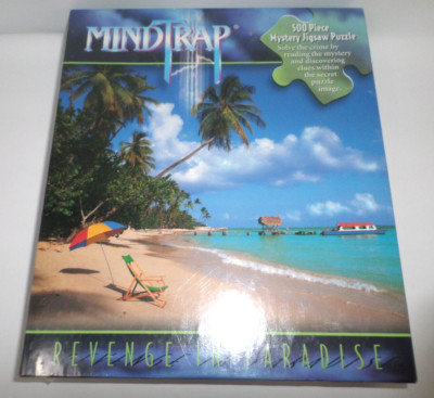 Pressman Mind Trap Mystery Puzzle Revenge in Paradise 500 Pieces Sealed 1997