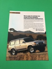 1991 1992 1993 TOYOTA LAND CRUISER VINTAGE ORIGINAL PRINT AD ADVERTISEMENT