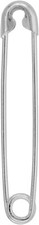 925 Sterling Silver High Quality Safety Pin C...