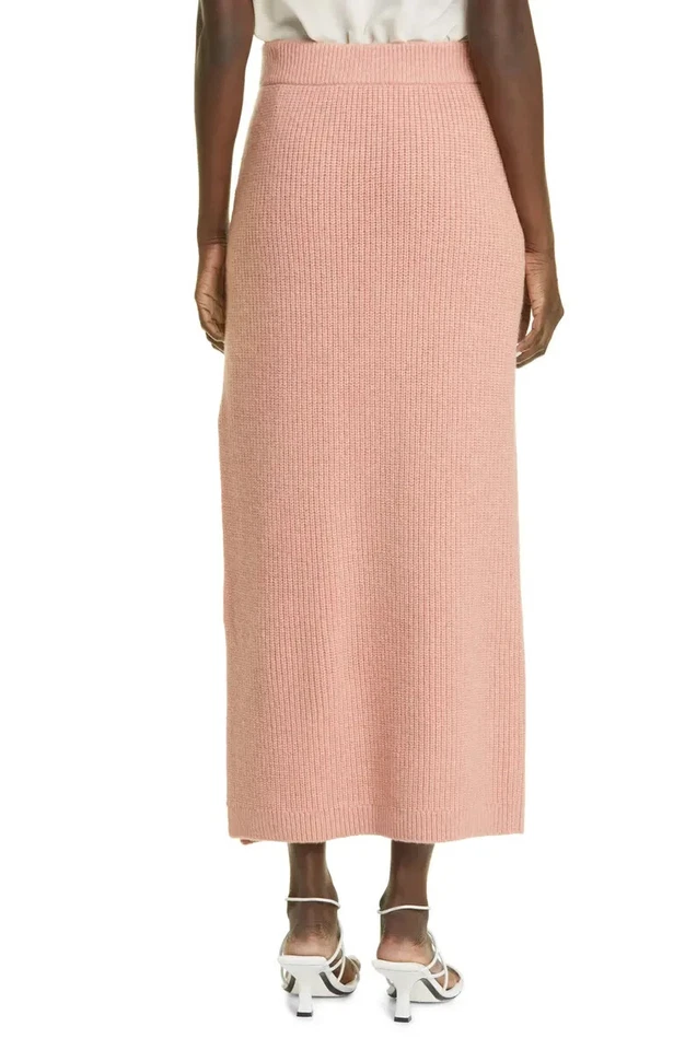 NEW Altuzarra Wetherby Rib Merino Wool Blend Sweater Skirt in Sienna SZ L #S4864 - Image 3 of 4