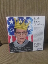 Ruth Bader Ginsburg RBG 1000 Piece Jigsaw Puzzle 27" x 19" Sealed