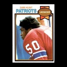 Sam Hunt 1979 Topps New England Patriots #181 R310D 1