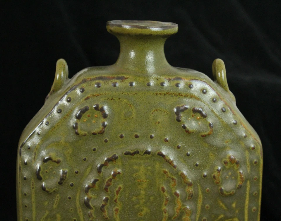 22cm China Antique flower vase porcelain Handmade Yaozhou porcelain Vase  - Image 2 of 4