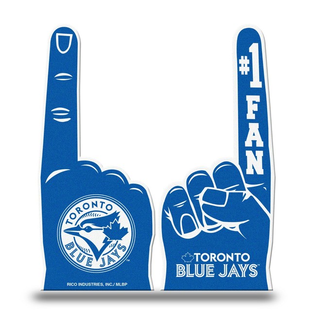 Toronto Blue Jays 1 Foam Fingers. Hand fits inside. Printed Both Sides