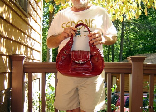 durable BINGHAM red Patent Leather hobo style designer heart PURSE/handbag NWOT - Picture 9 of 9