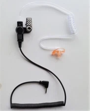 Acoustic Tube Listen Receive Only Ear Piece 3.5mm Pin with  Ear Mold Right Side