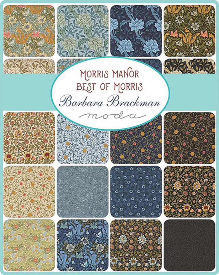 Morris Manor Moda Charm Pack 42 100% Cotton 5" Precut Fabric Squares - Image 2 of 4