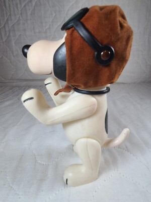 Vintage 1966 Snoopy Peanuts Rubber Flying Ace Red Baron | eBay
