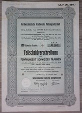 Aktie, Nordwestdeutsche Kraftwerke AG, Hamburg 1936,                  (Art.3201)