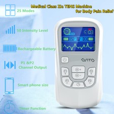 OSITO Dual Channels TENS Unit EMS Pulse Digital Massager Body Back Pain Relief