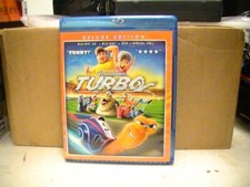 Turbo 3D Blu-ray/DVD Dreamworks Deluxe Edition Ryan Reynolds Sam Jackson Rudolph