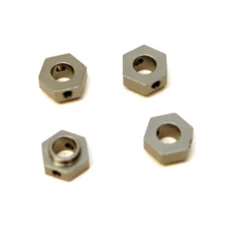 STRC ST8356GM Aluminum Hex Adapters (4 pcs) : Traxxas 4Tec 2.0 Gun Metal