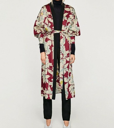 Zara Floral Kimono Jumpsuit - Gem