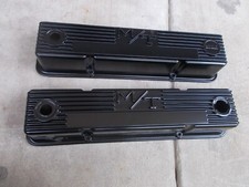 Mickey Thompson Valve Covers Small Block Chevy Vintage Mt Media Blasted