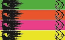 Fluorescent Elk Pine Tree and Mountains Arrow Wraps 15 Pc Choose Length Width