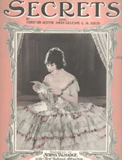 SECRETS Sheet Music "Secrets" Norma Talmadge
