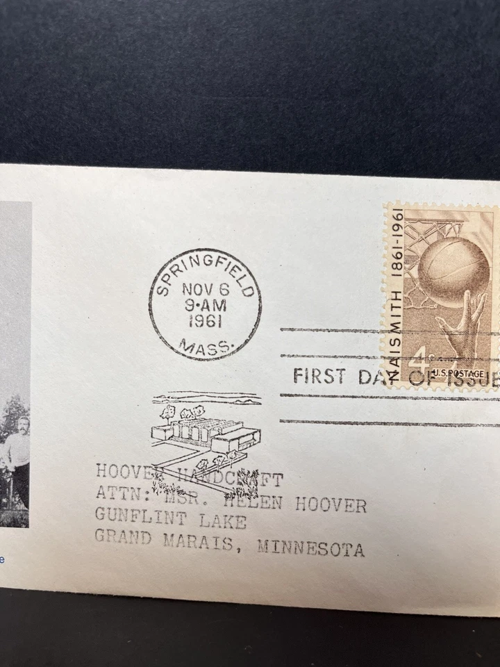 Basketball 70th Anniversary Dr James Naismith FDC 1961 - Image 4 of 4