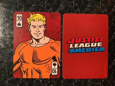 Swap Playing Card   DC COMICS   Aquaman   Justice League America   Ten of Spades