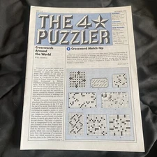 The Four Star Puzzler Issue 22