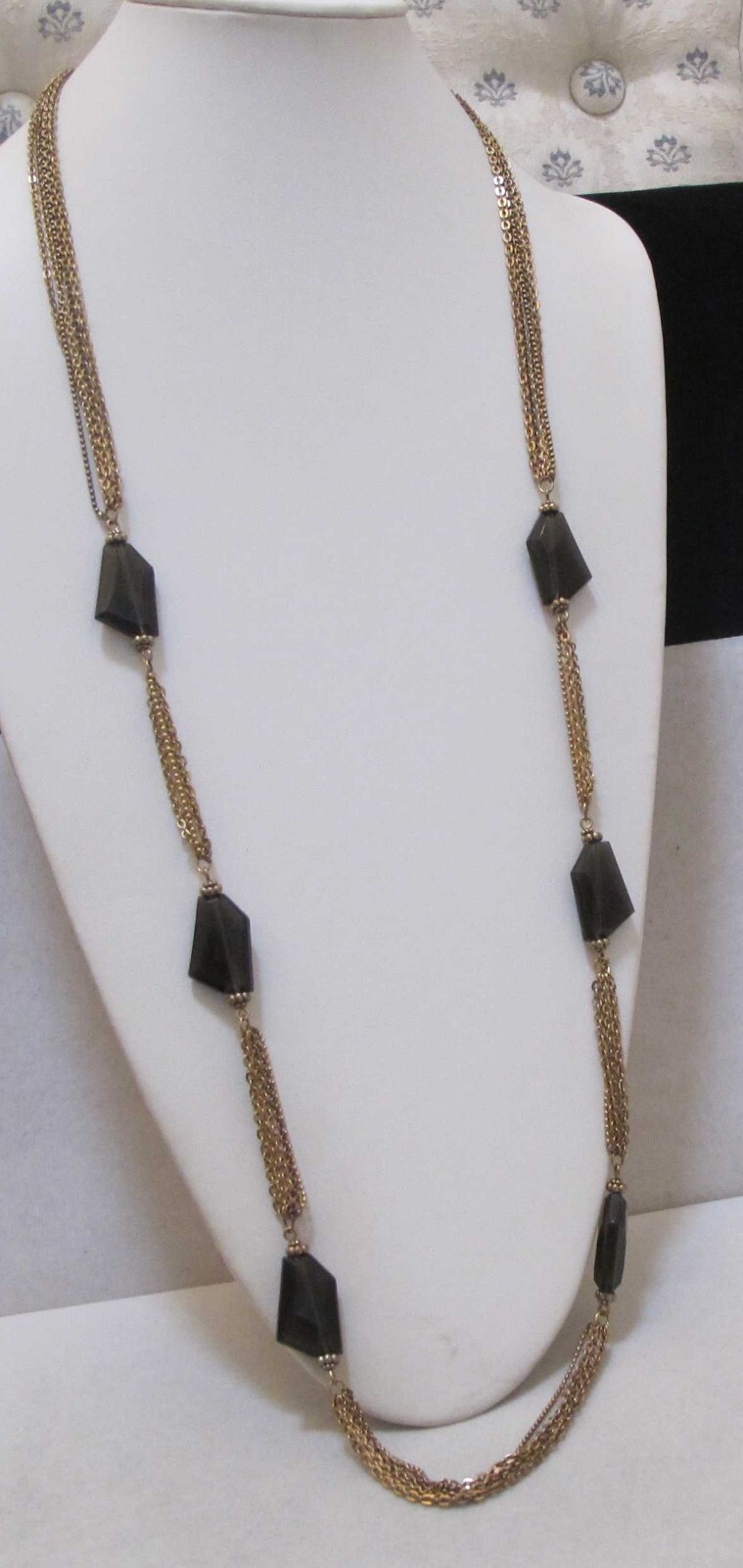 CHICO’s Translucent Dark Brown Angular Stations 5… - image 1