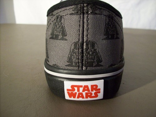 Star Wars Darth Vader Shoes Mens Men New Size 6 NIB Gray Black Lace Up - Picture 3 of 6