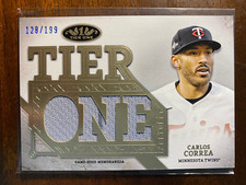 2024 Topps Tier One Carlos Correa #T1RD-CC Die-cut Relic /199 Twins