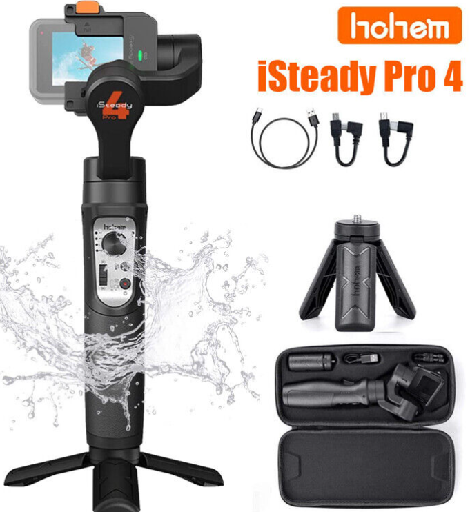 Hohem iSteady Pro 4 3-Axis Gimbal Stabilizer for GoPro 13 12 Hohem iSteady Pro 4 3-Axis Gimbal Stabilizer for GoPro 13 12