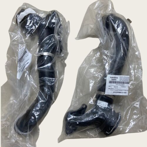 Pair of OEM Radiator upper and lower coolant hose For Porsche Panamera 2010-2016 - Picture 3 of 5