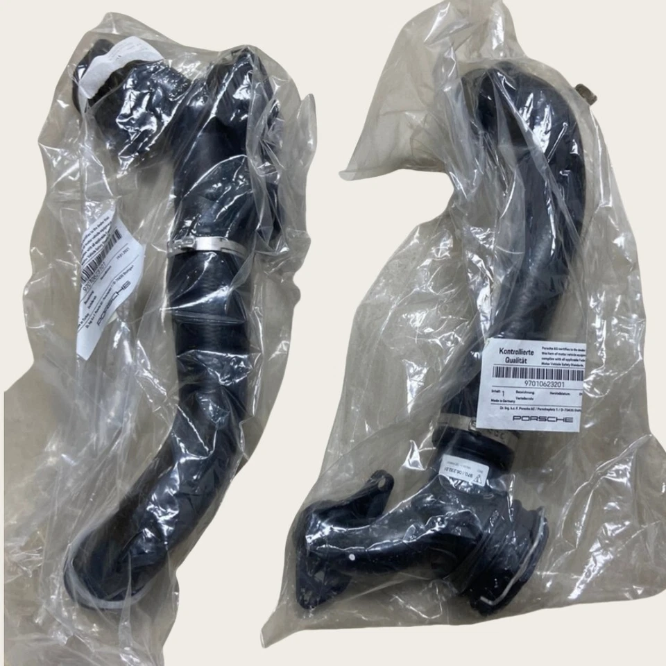 Par de mangueras de refrigerante superior e inferior del radiador OEM para Porsche Panamera 2010-2016 Foto 3 de 4