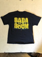 WWE Graphic T-Shirt Mens XXL Enzo & Big Cass Bada-Boom Blue Crew Neck