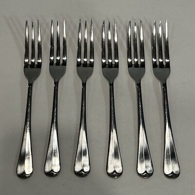 Towle Georgian House Queen Anne Forks Stainless Flatware 18/8 Japan Set of 6
