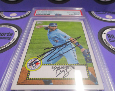 Bo Bichette Blue Jays Autographed 2021 Topps Baseball Card